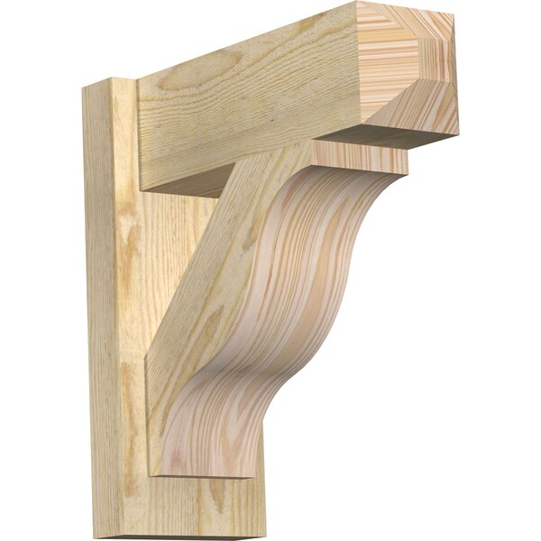 Ekena Millwork Funston Rough Sawn Craftsman Outlooker, Douglas Fir, 6"W x 16"D x 16"H OUT06X16X16FST04RDF - main